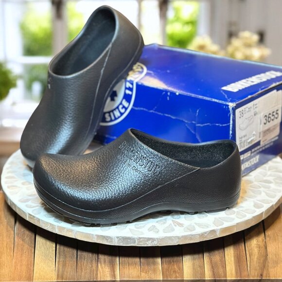 Birkenstock Profi-Birki Black Clogs Size 38 EU 7-7.5 US Slip Resistant Work Shoe - Picture 5 of 10